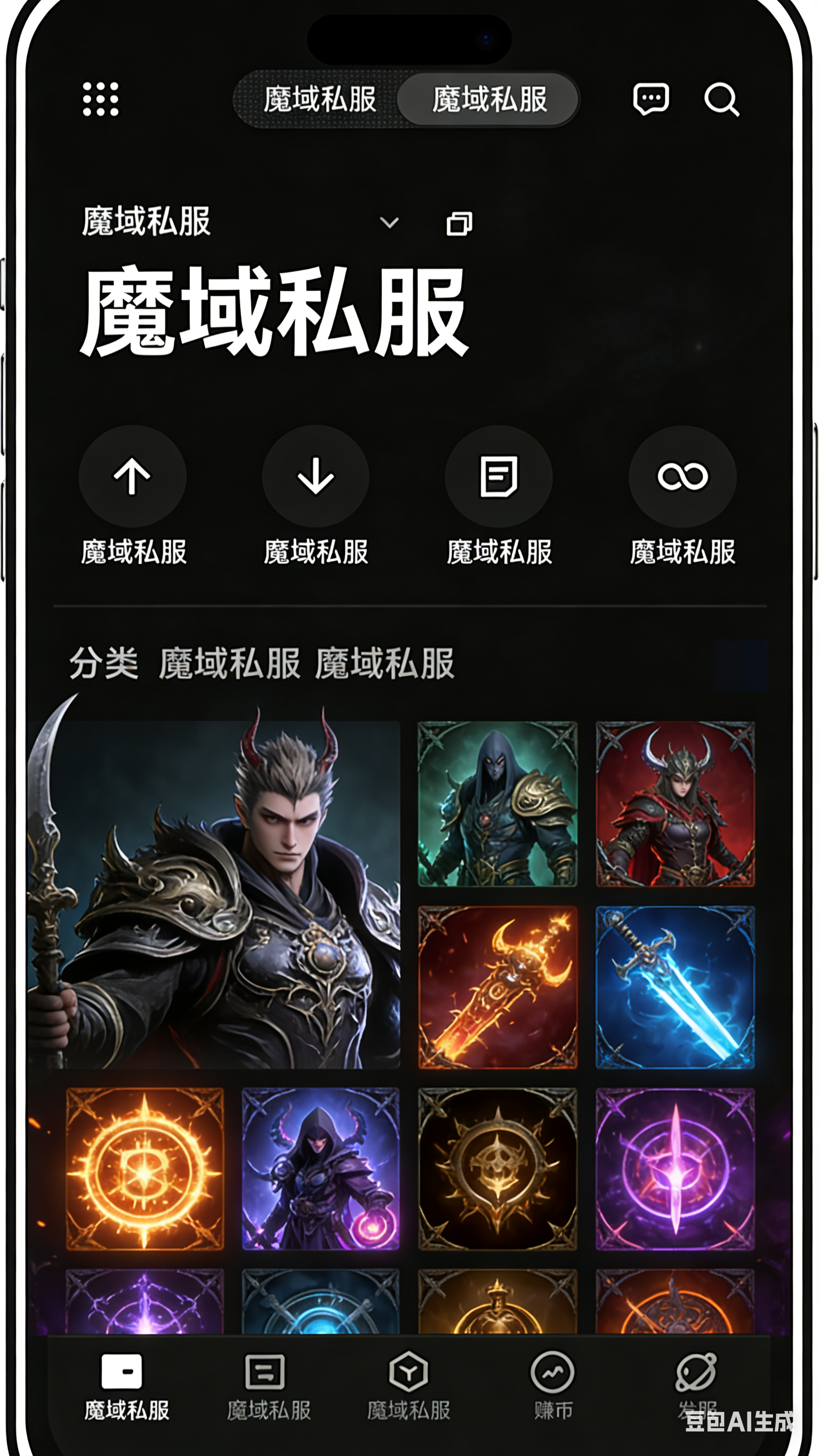 魔域私服幻兽羁绊搭配界面